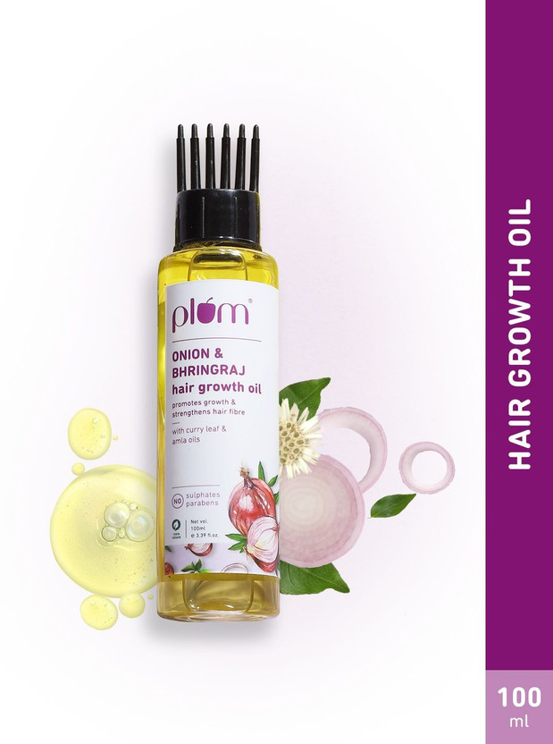 Plum Onion Oil with Bhringraj, Amla, for Hairfall Control, Hair Growth Hair Oil(100 ml)