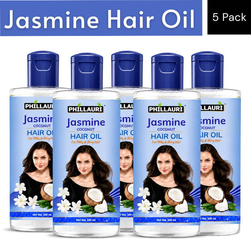 Phillauri Jasmine Coconut Hair Oil | Hair Growth Oil | Lightweight Formula for Men & Women Hair Oil(500 ml)