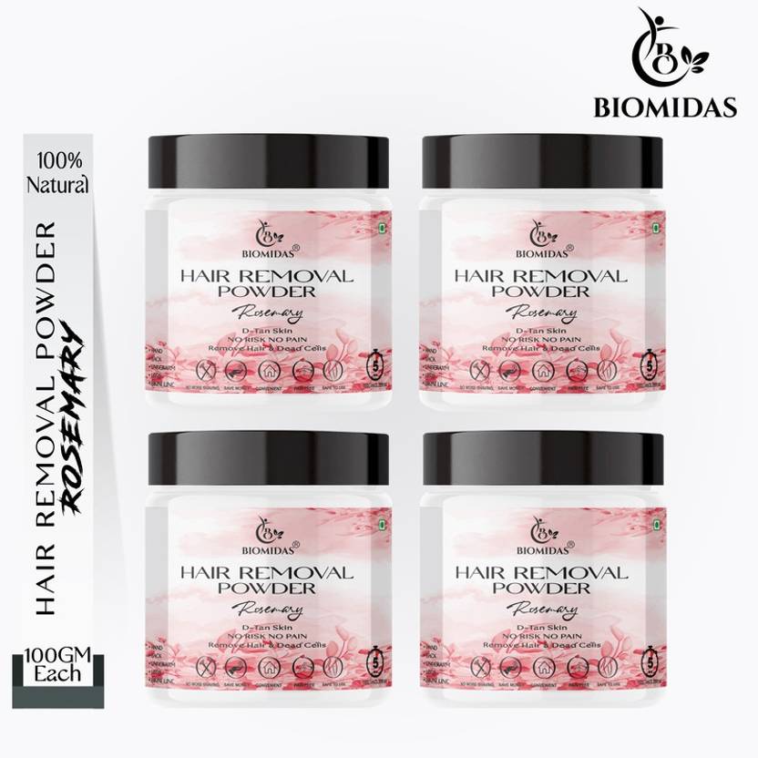 Biomidas Hair Removal Powder (Rosemary Fragrance) Men & Women 400 gms