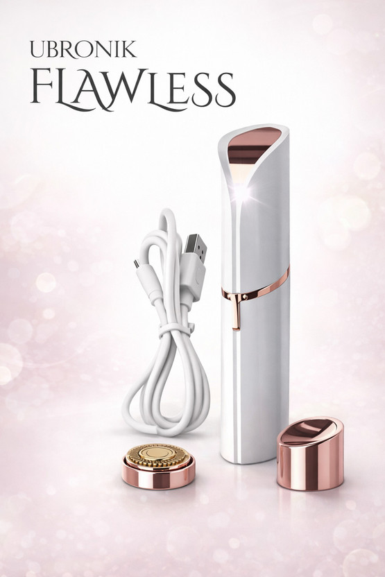 UBRONIK Electronic Flawless Facial Hair Remover Shaver for Women Use Strips(1 Strips)