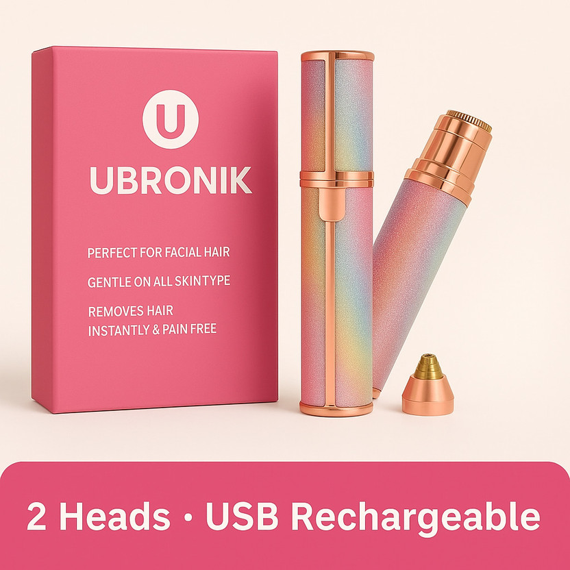 UBRONIK Rechargable 2 In 1 Rechargble Eyebrow Machine Facial Hair Remover for women Spray(60 g)