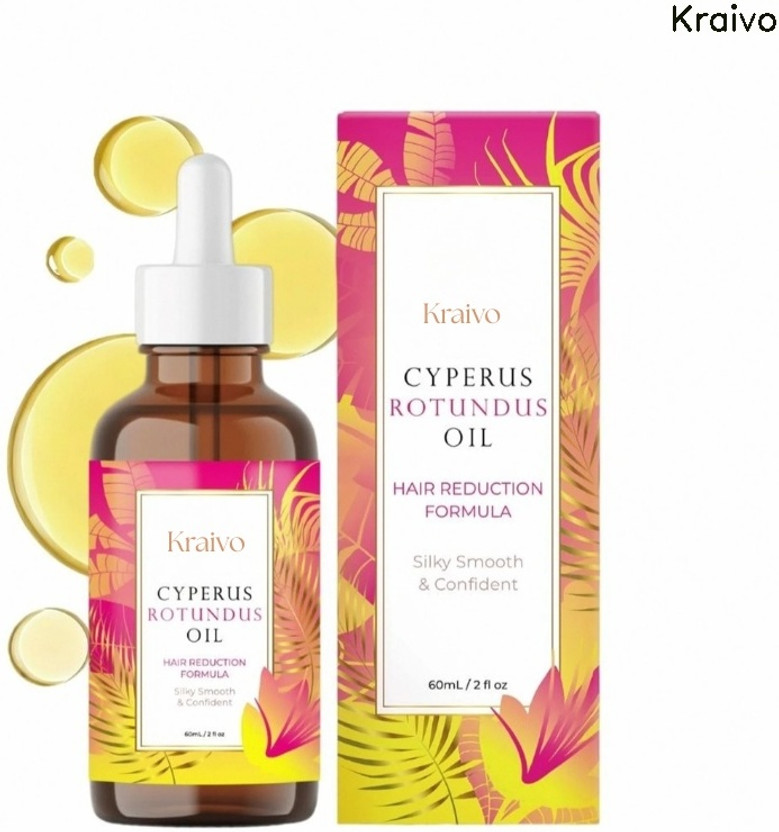 Kraivo cyperus rotundus skin oil | Hair Removal | for body care with daily comfort Oil(60 ml)
