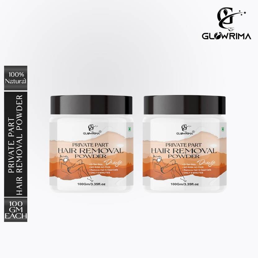 Glowrima Private Part Hair Removal Powder (Orange Fragrance) Men