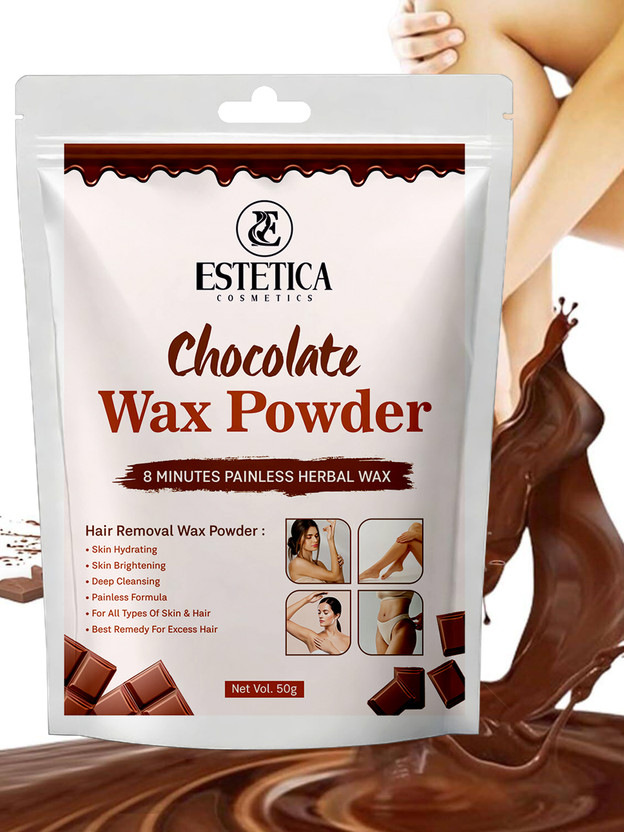 Estetica Cosmetics Painless Chocolate Wax Powder with Herbal Nourishment Powder(50 g)
