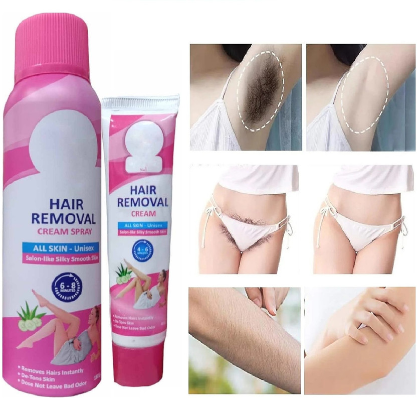 YAWI hair removal spray for bikini, private part hair remover for women & men Spray(220 g, Set of 2)