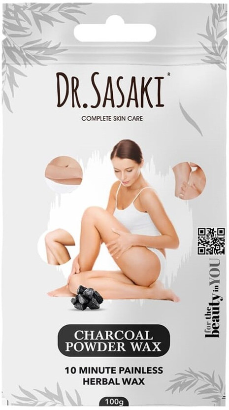 DR.SASAKI DR.SASAKI COMPLETE SKIN CARE Painless Hair Removing Charcoal Wax Powder(100 g) - Flipkart Deal