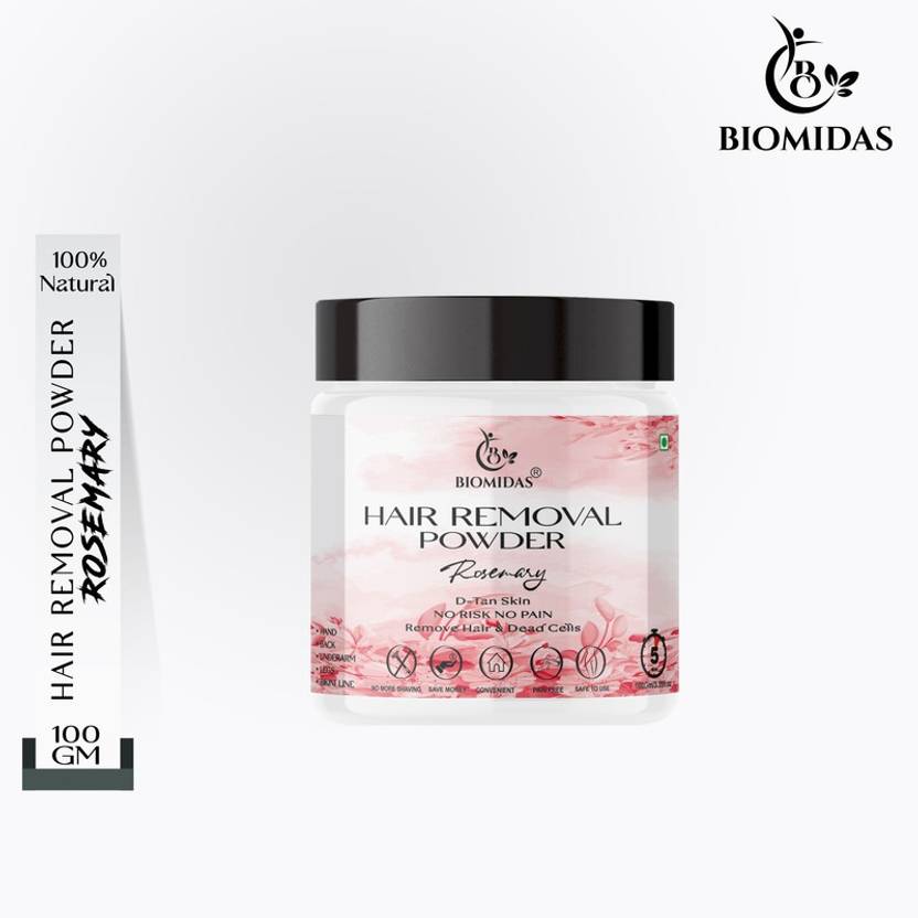 Biomidas Hair Removal Powder (Rosemary Fragrance) Men & Women 100 gms