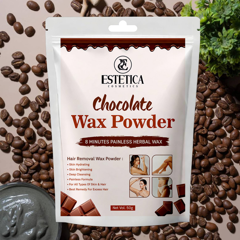Estetica Cosmetics Chocolate Wax Powder Professional Herbal Wax Powder Powder(50 g)