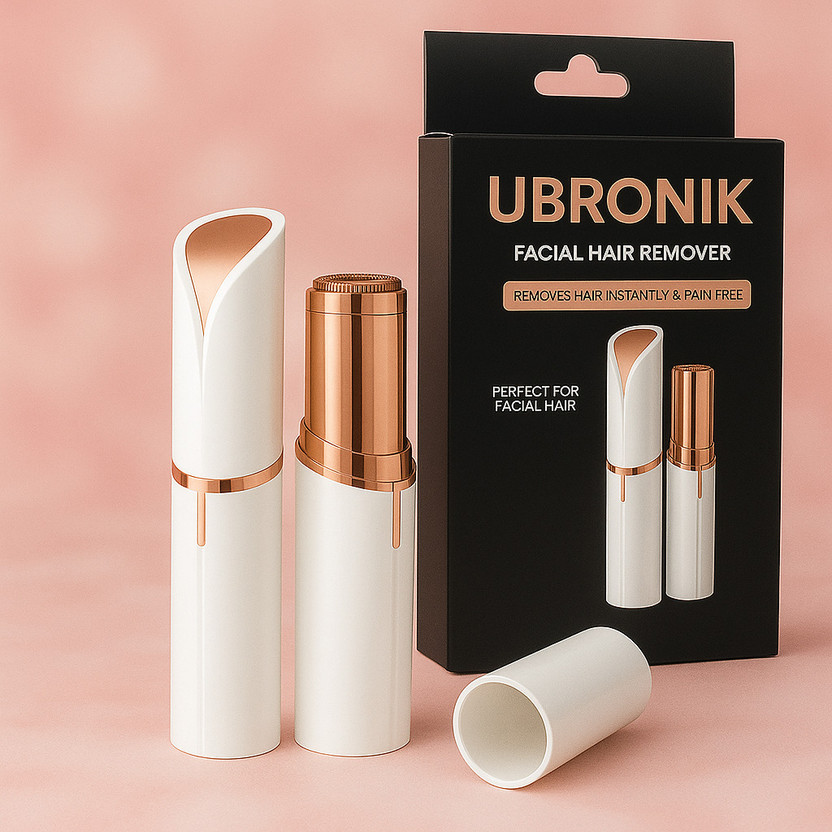 UBRONIK Lipstick Shape Facial Hair Remover for Women | Painless & Safe Trimmer Strips(1 Strips)