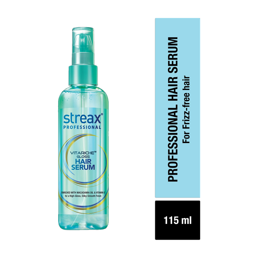 Streax Professional Vitariche Gloss Hair Serum - Vitamin E & Macadamia Oil(115 ml)