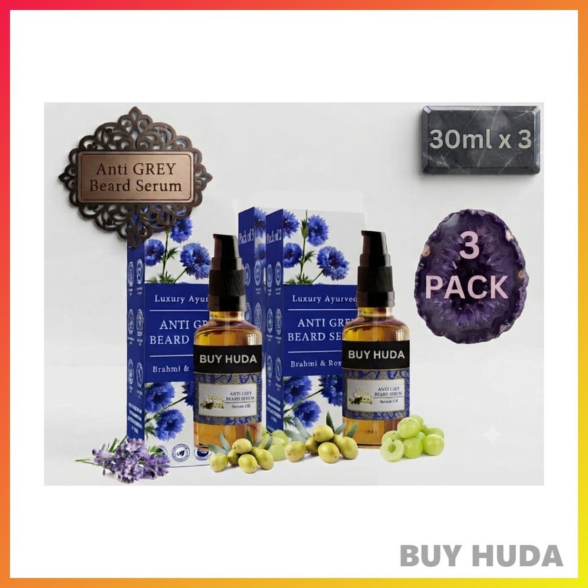 BUY HUDA Anti Grey Hair Care Serum 3 x 30g for Daily Use(90 ml)