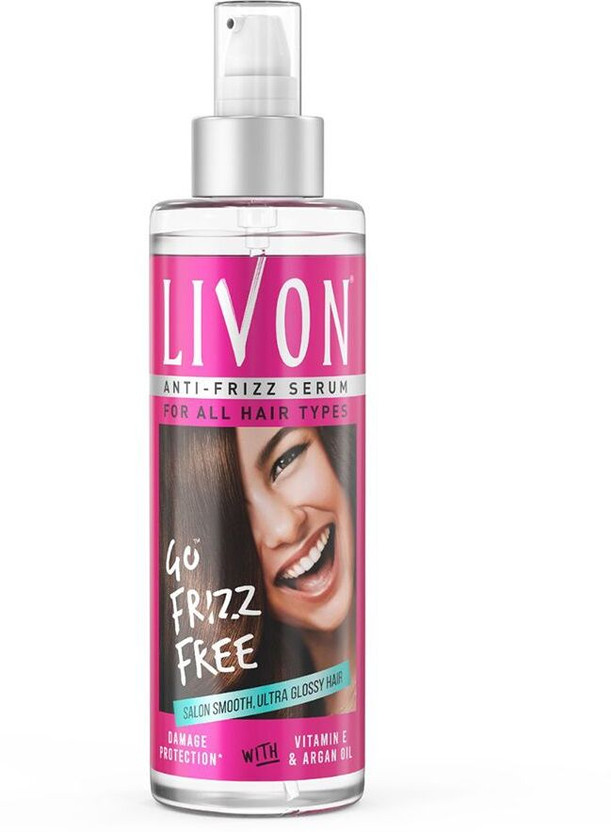 LIVON Hair Serum,For Dry & Frizzy Hair, Provides shine, smoothness & damage protection(200 ml)
