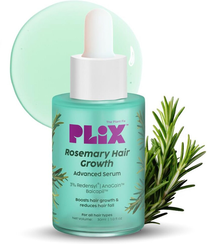The Plant Fix Plix Rosemary Advanced Hair Growth Serum with 3% Redensyl, 4% AnaGain, 3% Baicapil(30 ml)