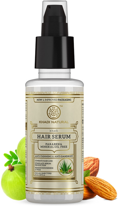 KHADI KHADI NATURAL Herbal Hair Serum for Smooth Nourished Hair Care Use Daily(50 ml) - Flipkart Deal