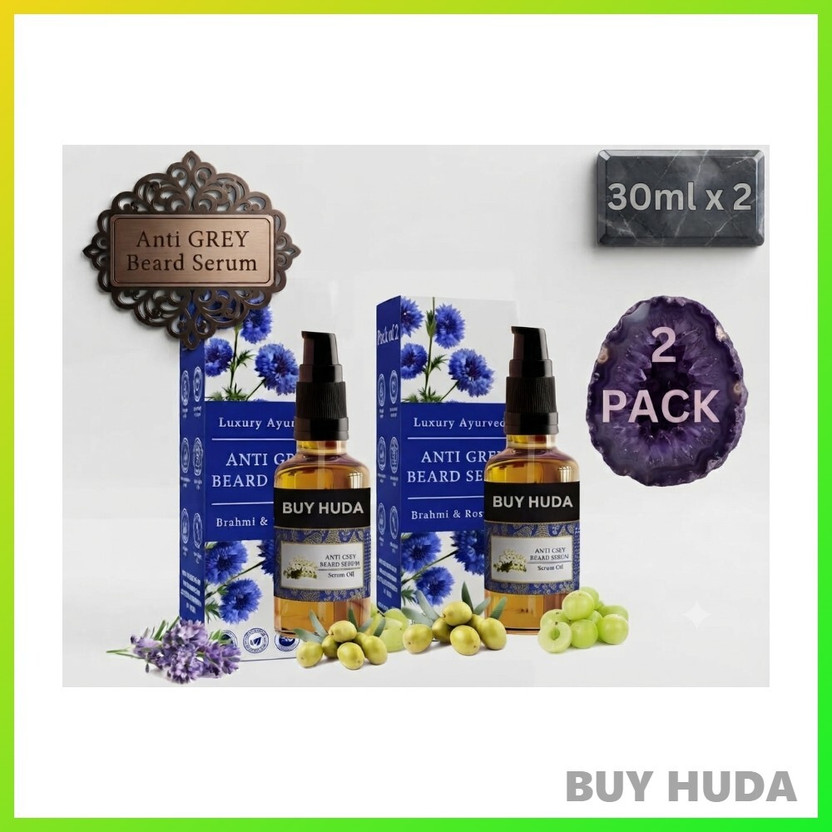 BUY HUDA Anti Grey Serum 30g Pack of 2 for Hair Care Routine(60 ml)