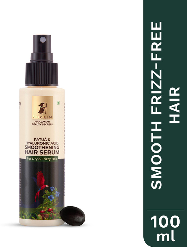 Pilgrim Pilgrim Patua & Hyaluronic Acid Smoothing Hair Serum for Dry, Frizzy Hair, Silicone-Free(100 ml) - Flipkart Deal