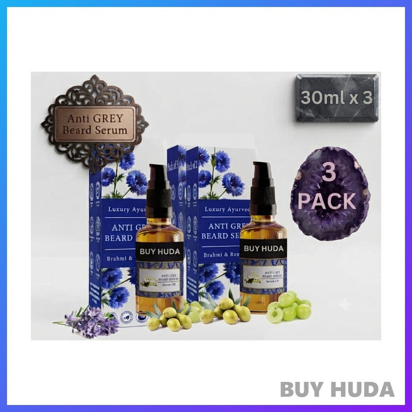BUY HUDA Anti Grey Hair Care Serum 30g Set of 3 for Hair Care(90 ml)