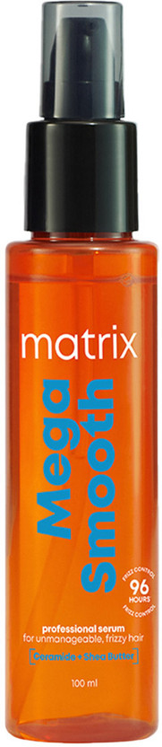 MATRIX Mega Smooth Anti-Frizz Serum for Frizzy Hair,Defy Frizz for 4 Days(100 ml)