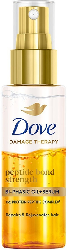 DOVE DOVE Peptide Bond Strength Bi-phasic Oil+Serum 50 ml(50 ml) - Flipkart Deal
