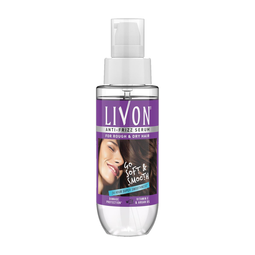 LIVON Hair Serum for Women & Men for Dry and Rough Hair, 24-hour frizz-free Smoothness(50 ml)