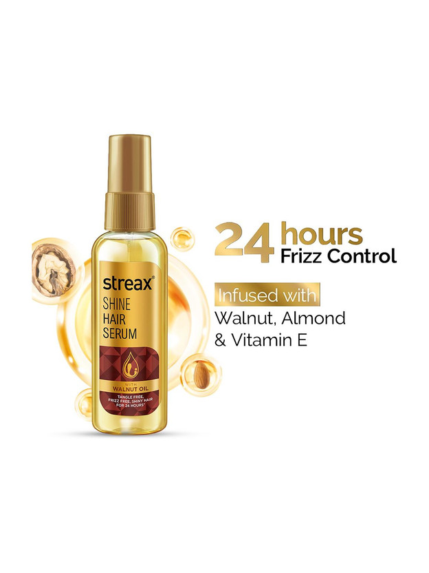 Streax Streax Hair Serum 75 ml, for Women & Men , Vitalized with Walnut Oil(75 ml) - Flipkart Deal