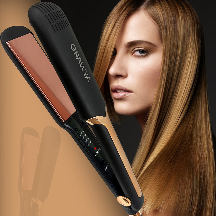 Professional 8215 Grawya Neo Tress Hair Straightener with Floating Ceramic Plate Hair Straightener(Black)