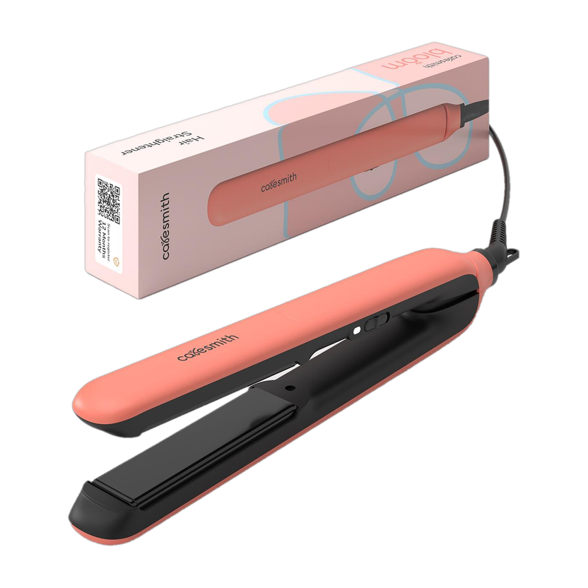 caresmith Bloom Bloom Styler for Shiny & Friz free Hair Straightener(Salmon Pink)