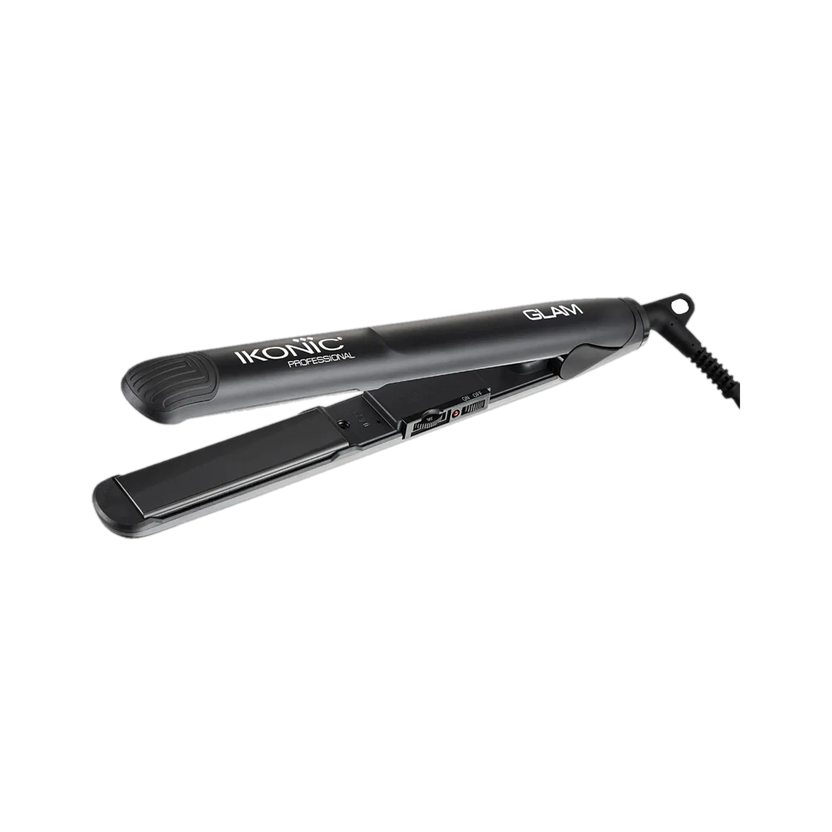 Ikonic Professional IKP-G Women Hair Straightener With Professional Cutting-Edge Glam Hair Straightener(Black)