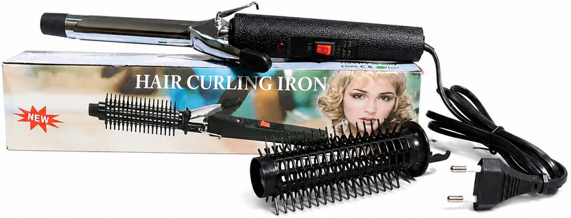 shivlax shivlax PremiumHairCurling Iron withStylingCombHair Curler & Hair Styling Tool for Women 2 in 1 hair straightener 01 Hair Curler(Black) - Flipkart Deal