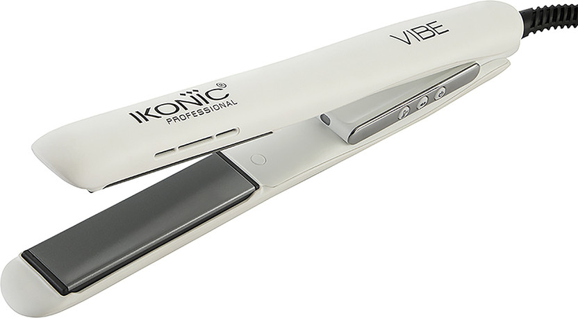 Ikonic Professional Women hair straightener with Ionic technology and Led Display Vibe Hair Straightener(White)