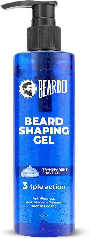 BEARDO Beard Shaping Transparent Shave Gel Beard Gel(200 ml)