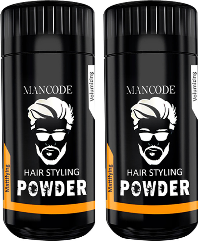MANCODE Hair Styling Powder for High Volume, Strong Hold and Matte Look, Pack of 2 Hair Powder(40 g)