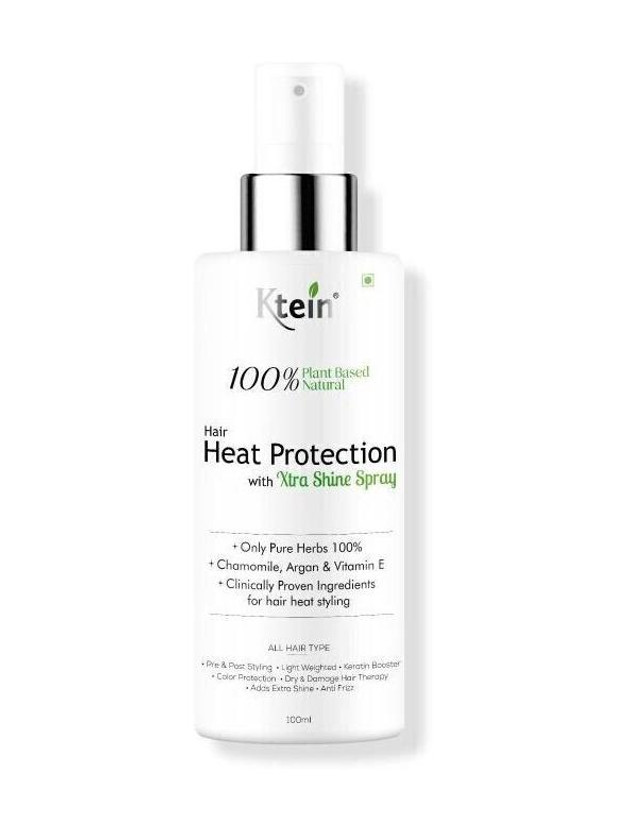 ktein 100% Plant based Natural Heat Protection Spray with EXTRA SHINE Hair Spray(100 ml)