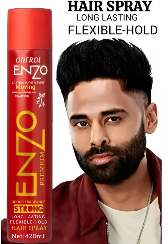 Onfroi Premium Strong Hold Hair Spray for Men | Long Lasting, Flexible-Hold (pack of 1) Hair Spray(420 ml)