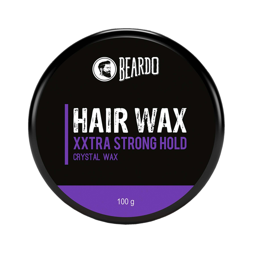 BEARDO XXtra Stronghold Crystal Wax for Men | Hair Styling for Glossy Finish & Shine Hair Wax(100 g)