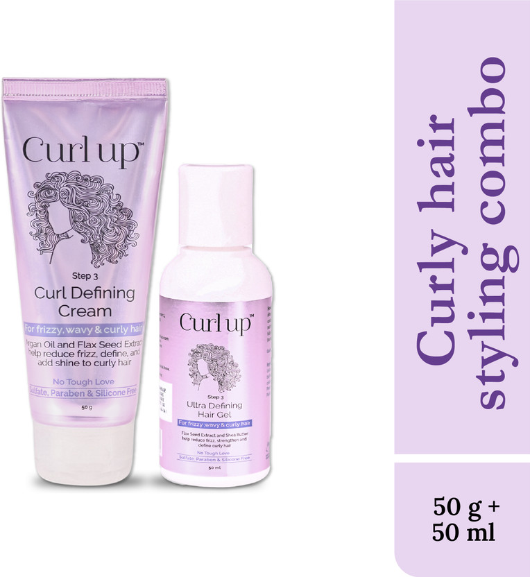 CURL UP Styling Combo With Curl Cream & Hair Gel (Combo of 2) Hair Gel(100 ml)