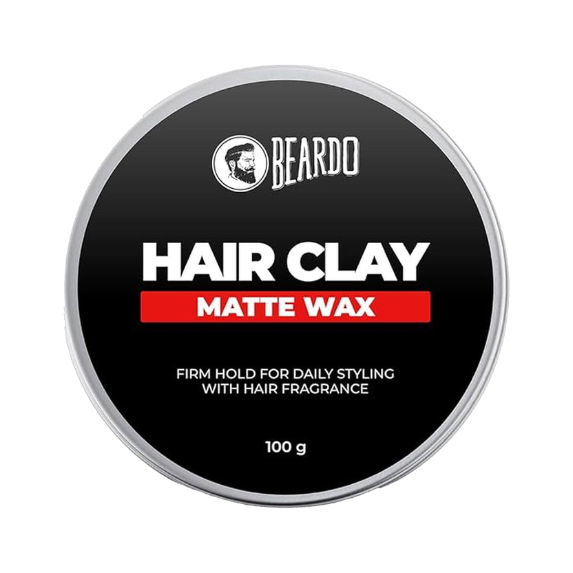 BEARDO Hair CLAY Wax for Men, 100 gm | Matte Finish with volume Hair Wax(100 g)