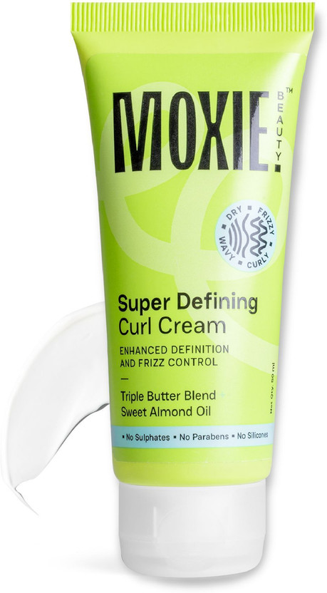 MOXIE BEAUTY Super Defining Curl Cream: 96% Hair Moisture Retained | Toxin Free | Travel Size Hair Cream(50 ml)