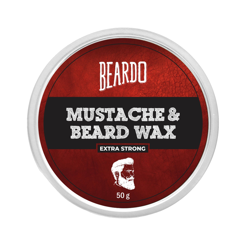BEARDO Beard & Mustache Wax Extra Strong 50 Gm Hair Wax(50 g)