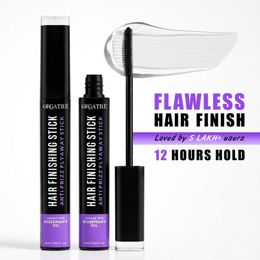 Orgatre Hair Finishing Stick - Non-Greasy & Non-Sticky - For Instant Shine & Style Hair Gel(15 ml)