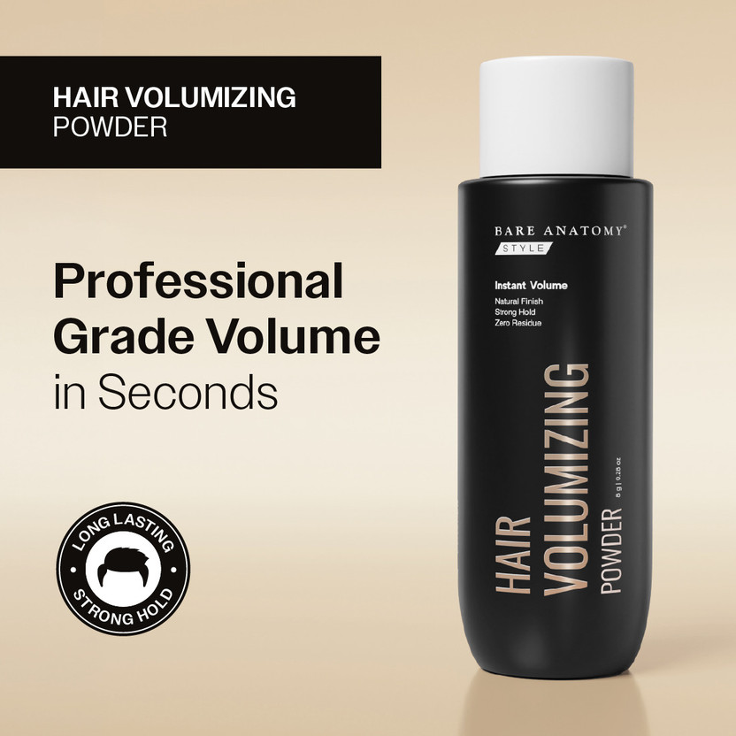 BARE ANATOMY Hair Volumizing Powder for Men - Instant Volume & Long Lasting Hold Hair Powder(8 g)
