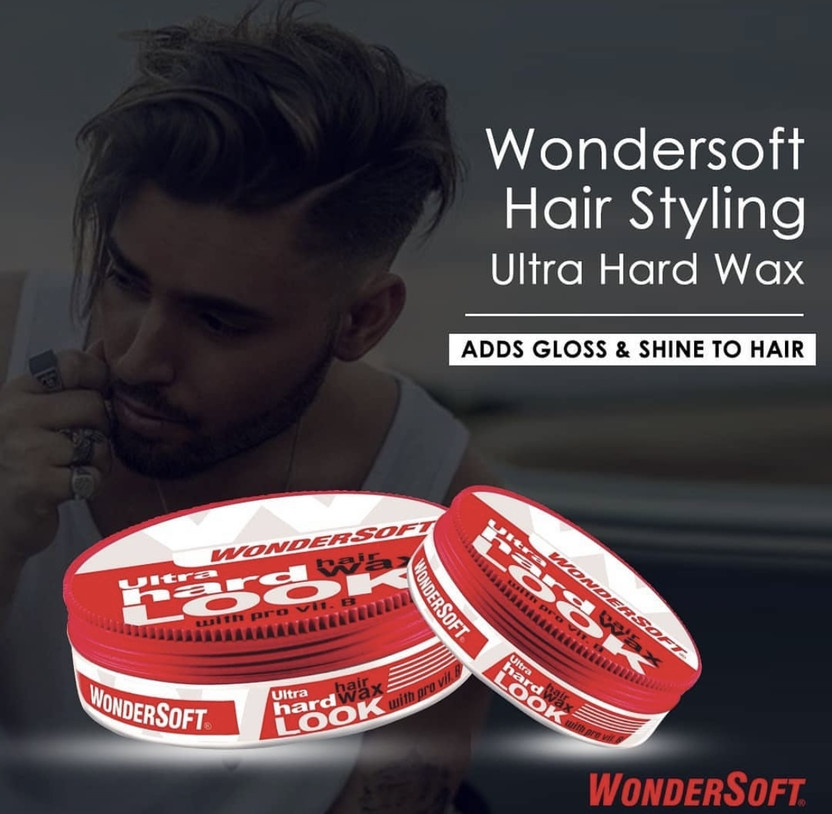 Wondersoft Hair Styling Ultra Hard Wax For ALL Hairs & Beard With Pro-Vitamin B5 Strong Hair Wax(100 ml)