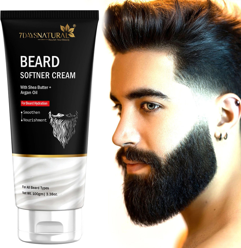7days natural Beard Softener cream Softens & Moisturizes Beard long-lasting nourishment shine Beard Cream(100 g)