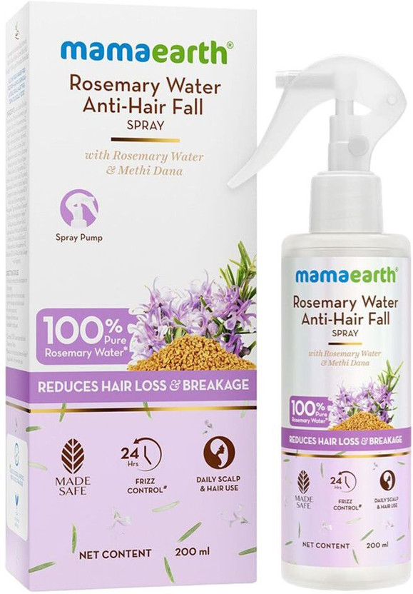 Mamaearth Rosemary Water Anti-Hair Fall Spray with 100% Pure Rosemary Water & Methi Dana(200 ml)