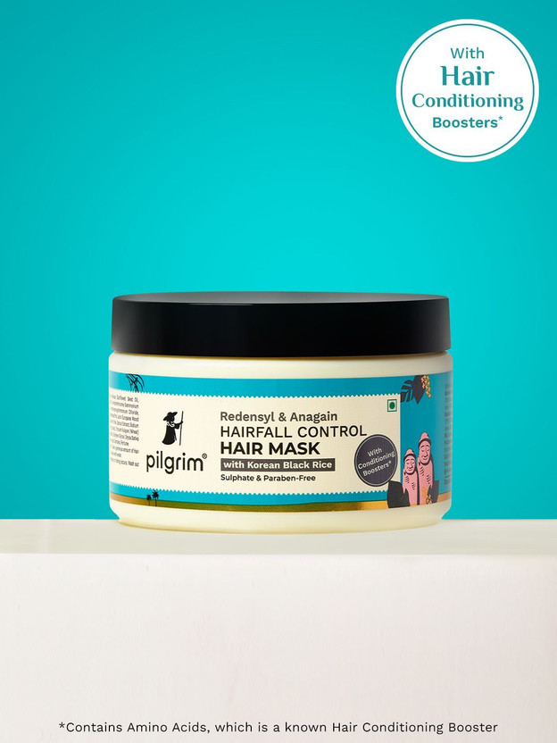 Pilgrim Redensyl & Anagain Hair Fall Control Hair Mask Promotes Hair Re-Growth(200 g)