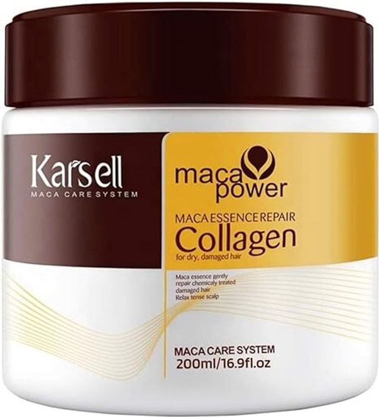 KARSEELL Collagen Kratin Straightened Hair Treatment Deep Repair Hair Mask(200 ml)