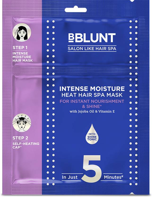 BBlunt Intense Moisture Heat Hair Spa Mask with Jojoba Oil & VitaminE