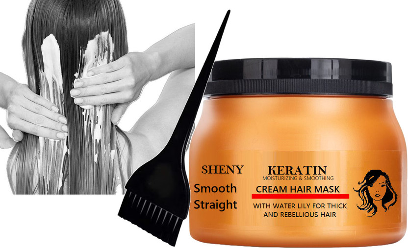 sheny soft HAIR SPA SMOOTHING AND CREAM BATH SPA with dye brush(200 g)