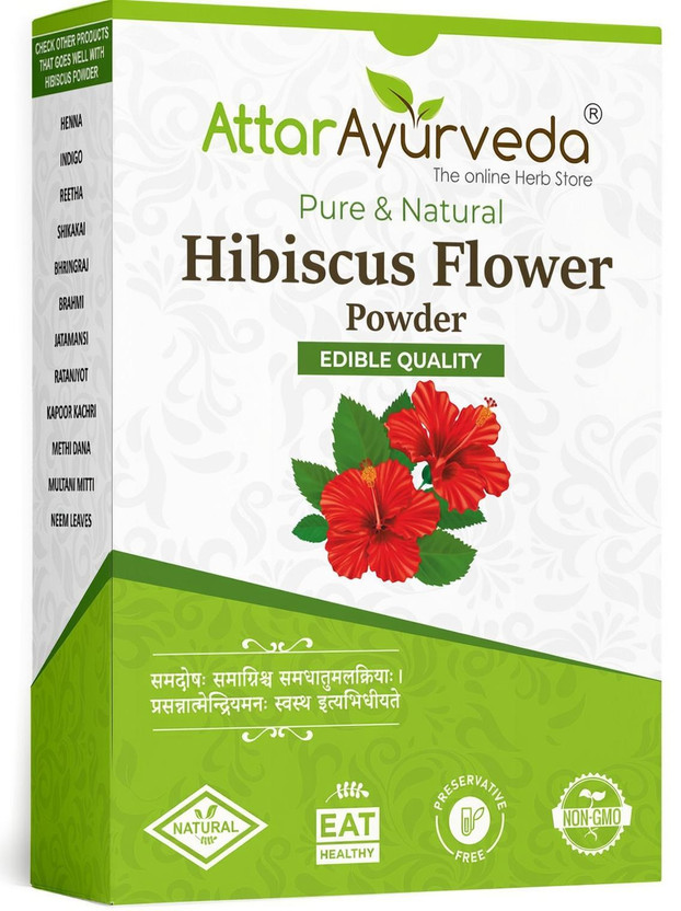 Attar Attar Ayurveda Hibiscus powder for Hair growth(100 g) - Flipkart Deal