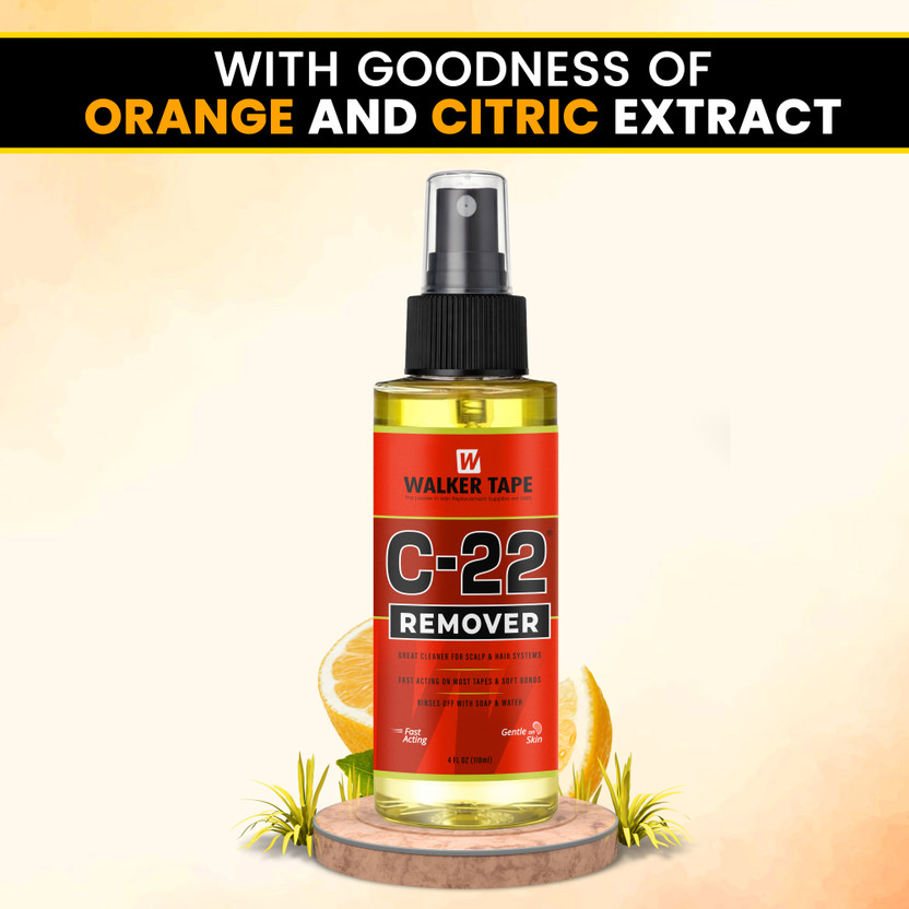 Woolip C-22 Adhesive remover spray 118ml for hair wig , skin Friendly for Men & women(118 ml)